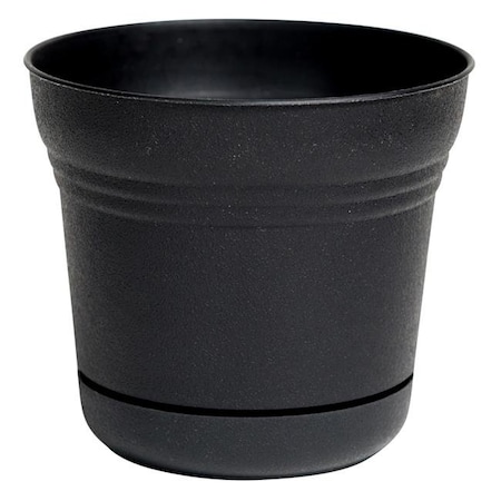 BBQPlus 12 in. Saturn Planter44; Black